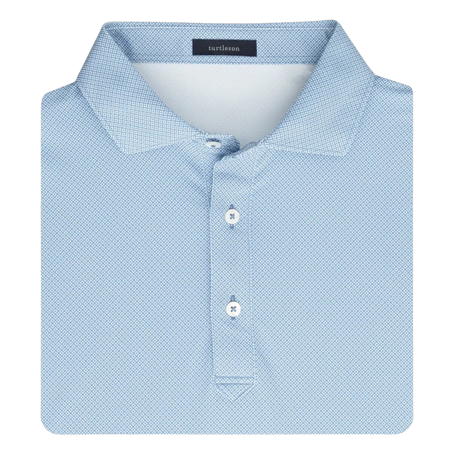 Clarence Mini Diamond Jacquard Performance Polo